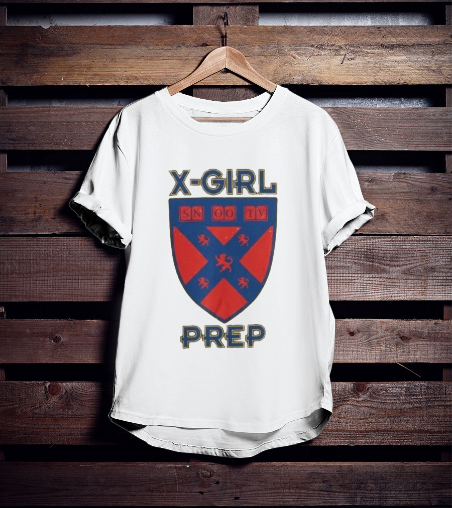 X Girl Prep Snooty Shield Emblem Lions T-Shirt