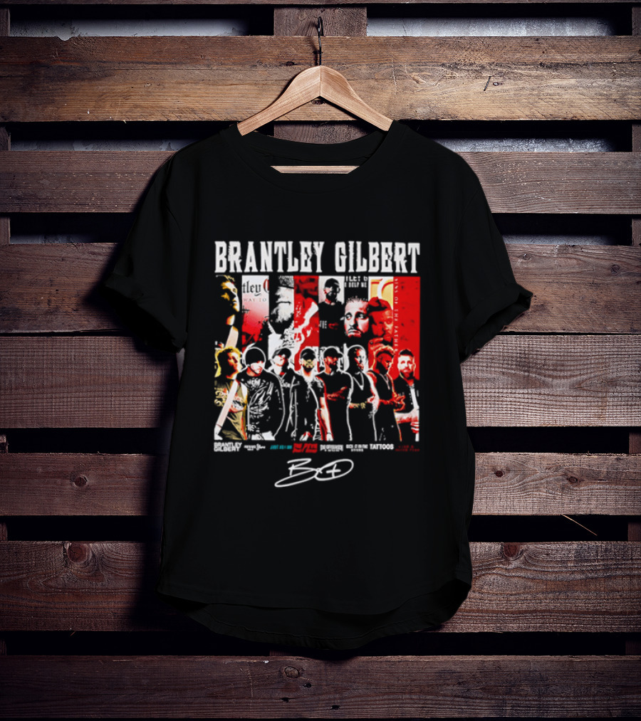 Brantley Gilbert Live Tour Band Sins Of The Father The Devil Don't Sleep Signature T-Shirt