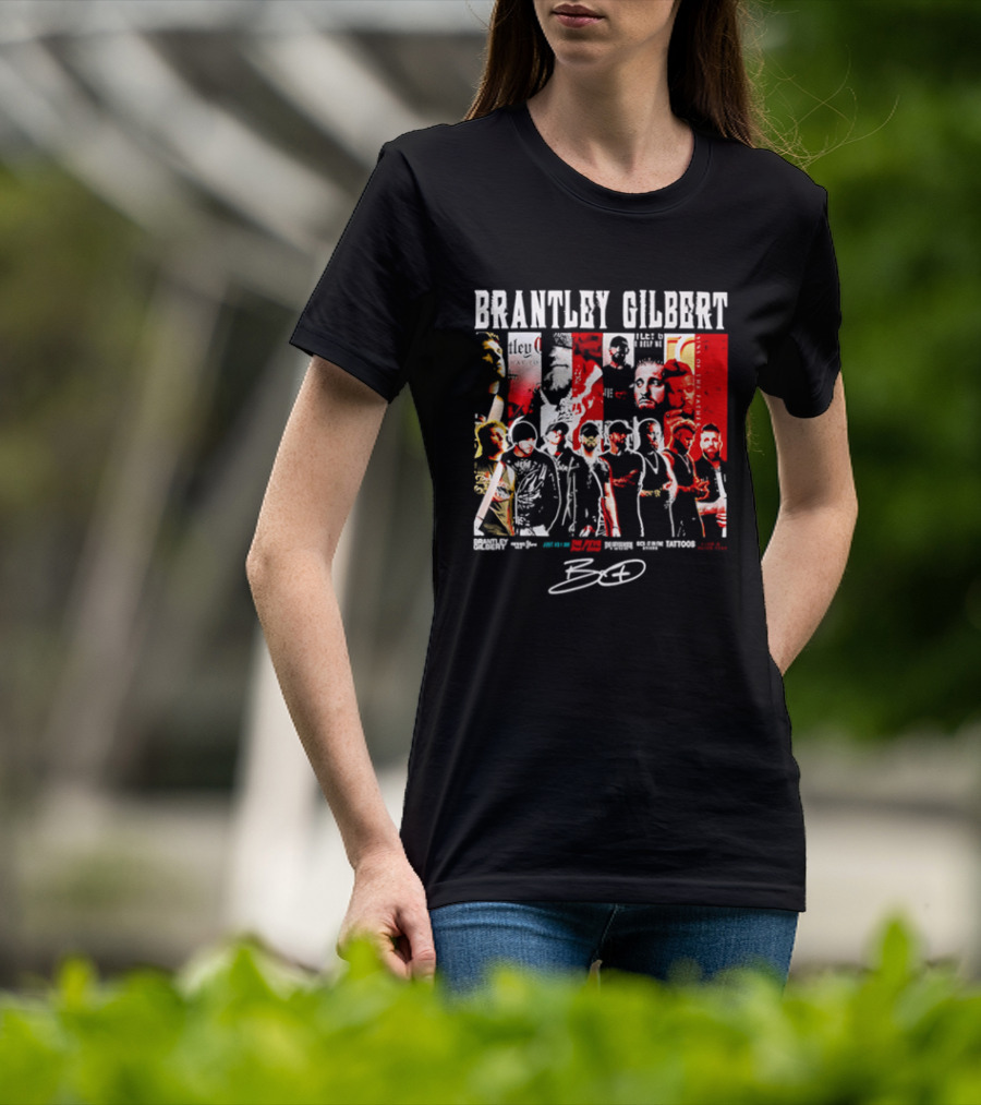 Brantley Gilbert Live Tour Band Sins Of The Father The Devil Don't Sleep Signature T-Shirt
