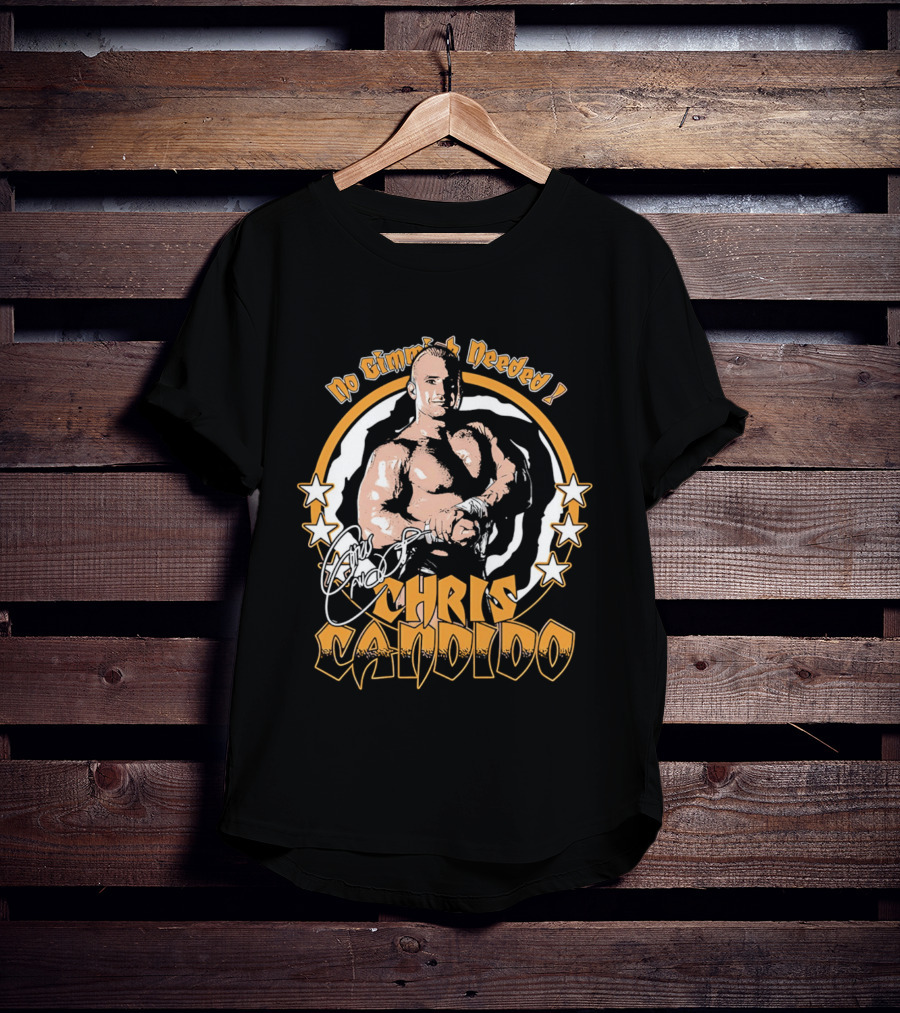 Chris Candido No Gimmicks Needed Stars Circle T-Shirt