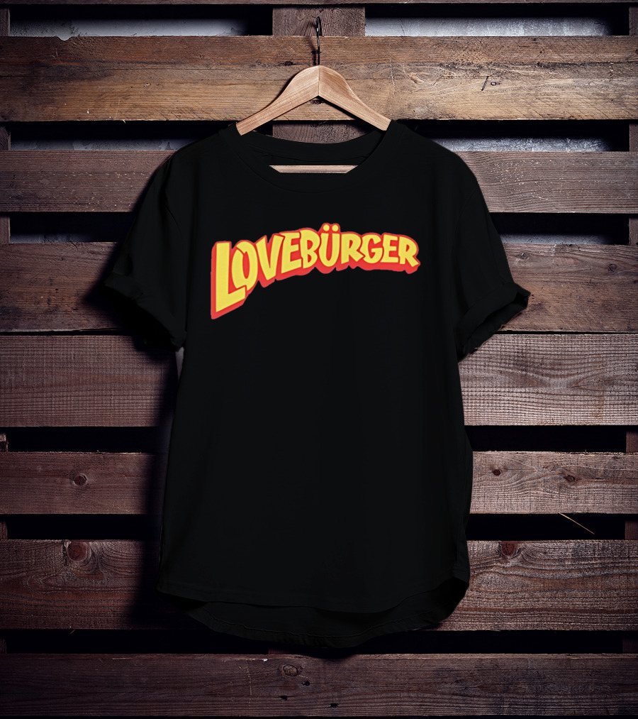 LOVEBURGER Colorful Retro Style Branding T-Shirt