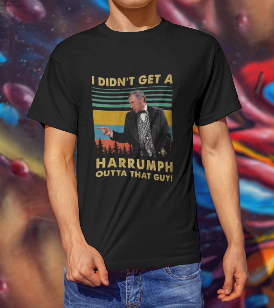 I Didn't Get A Harrumph Outta That Guy Mel Brooks William J Le Petomane Sunset Stripes Trees T-Shirt