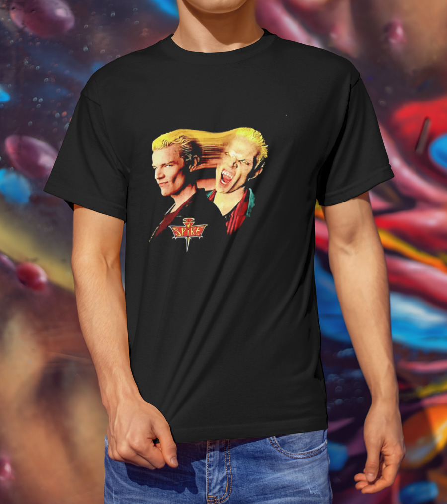 Spike Buffy The Vampire Slayer Movie Iconic Blond Vampire Characterística T-Shirt