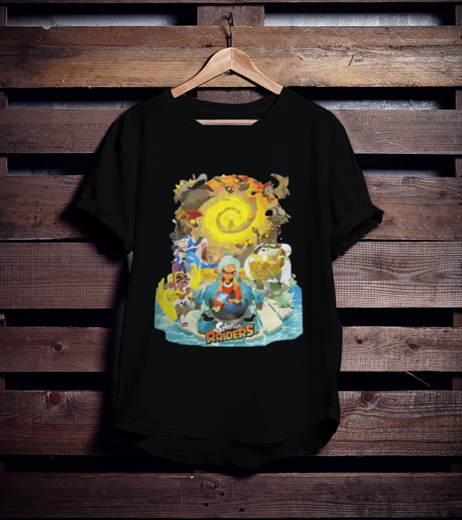 Splatoon Raiders Dive Deep Adventure With Iconic Characters And Vibrant Ocean Themes T-Shirt
