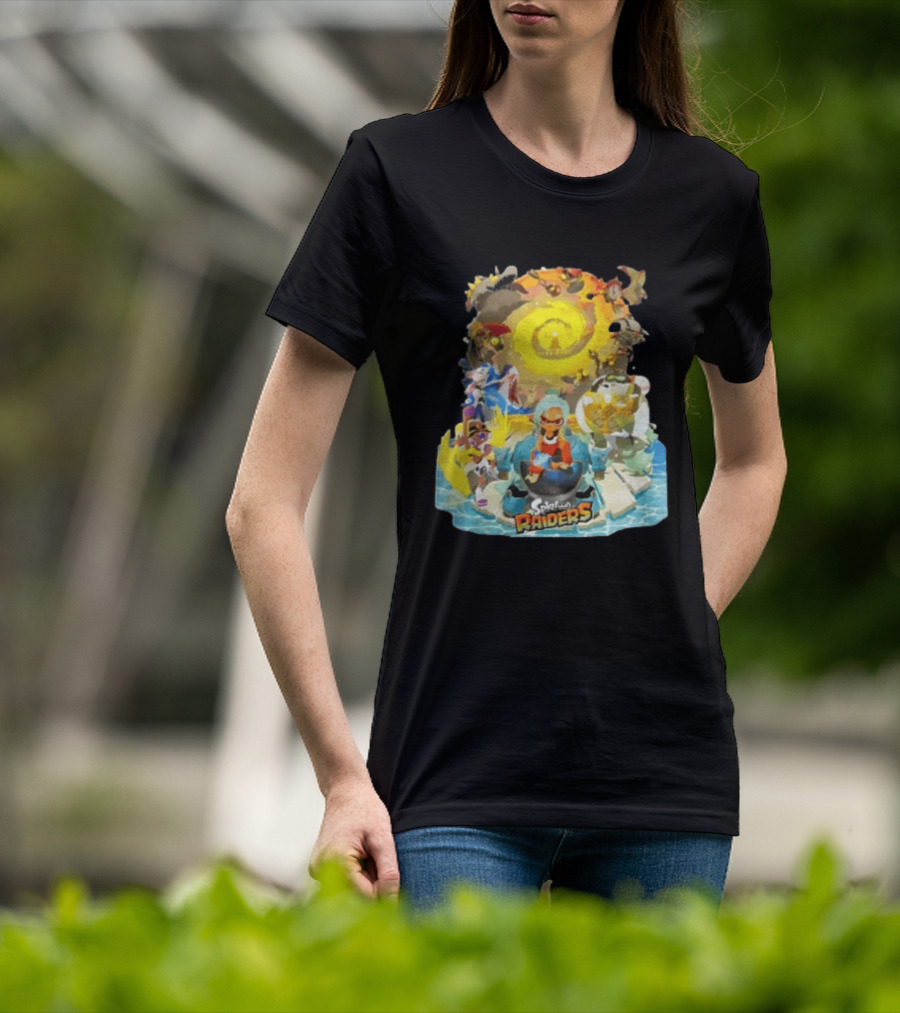 Splatoon Raiders Dive Deep Adventure With Iconic Characters And Vibrant Ocean Themes T-Shirt