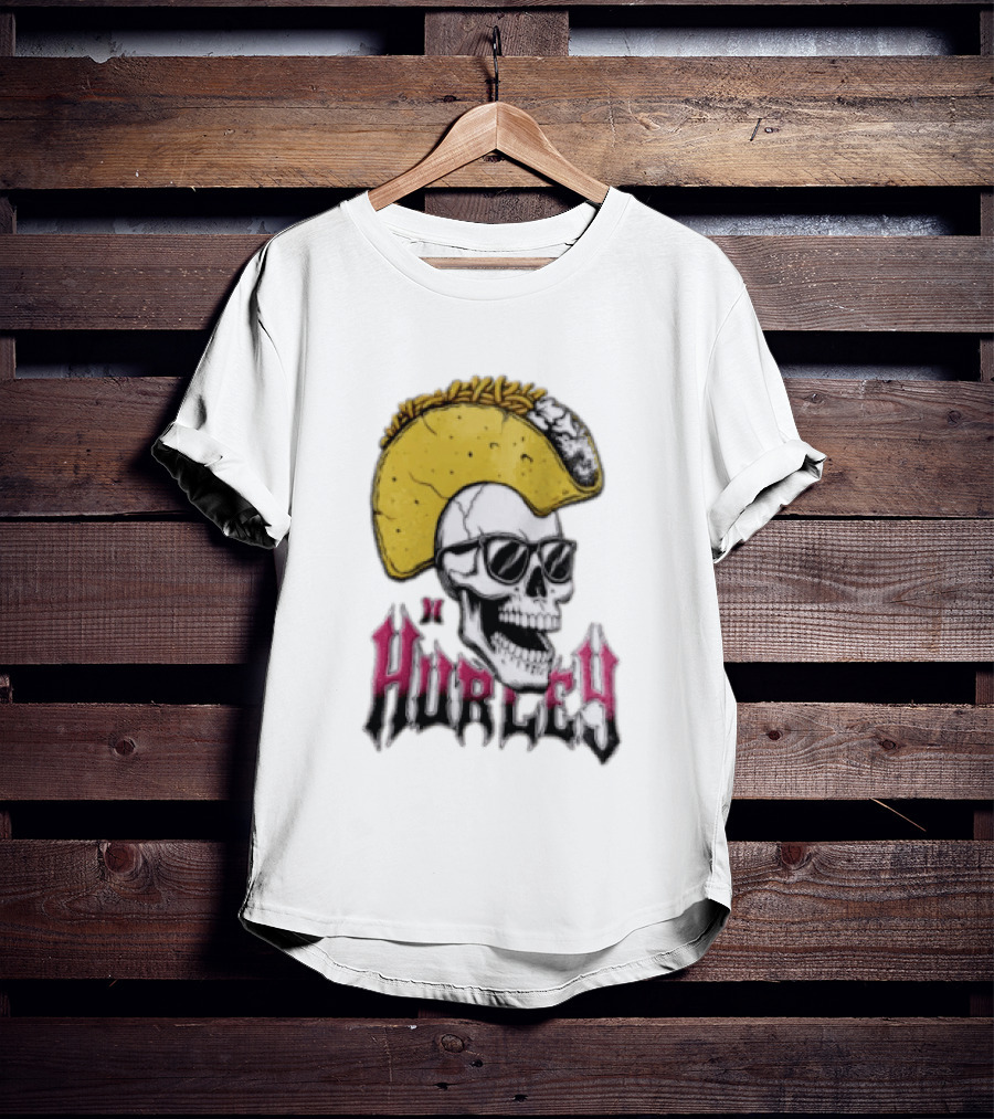 Hurley Skull Taco Mohawk Punk T-Shirt