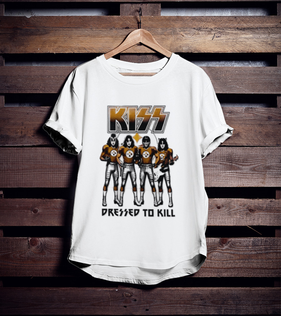 Pittsburgh Steelers KISS Dressed To Kill Football Fan Gear T-Shirt