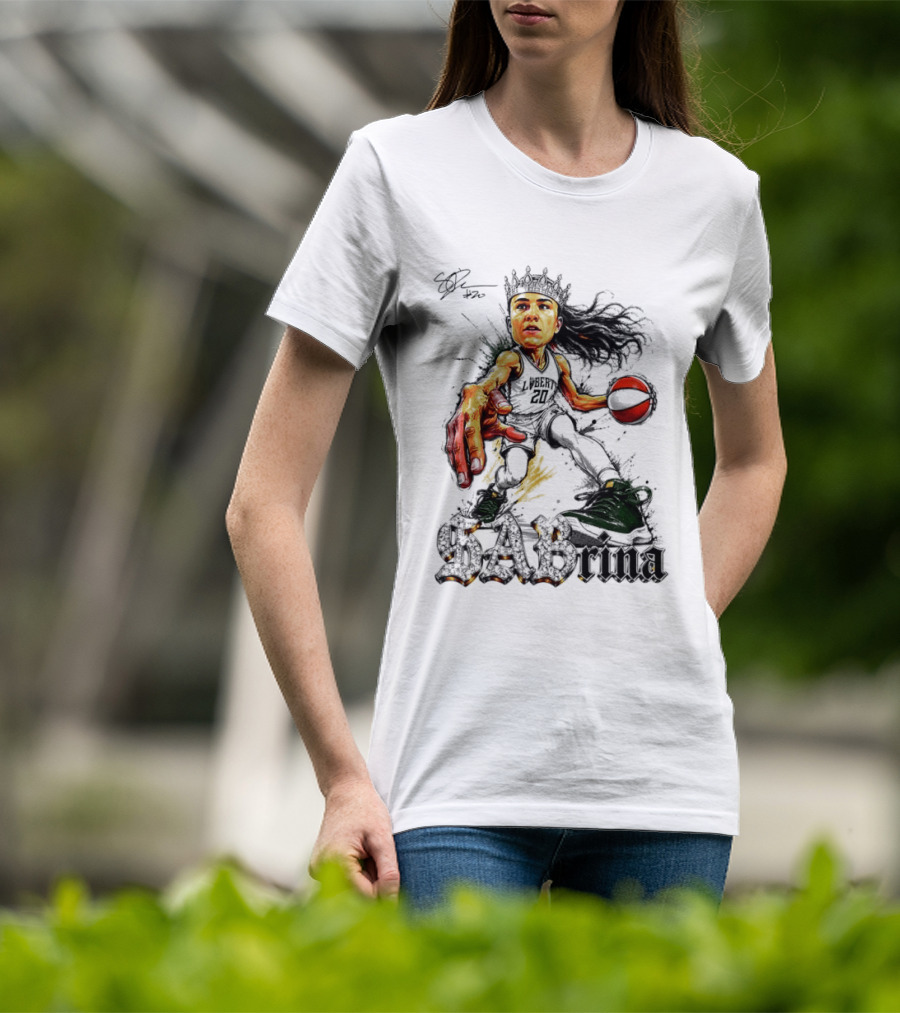 Sabrina 20 Liberty Basketball Player Art Slam Dunk T-Shirt