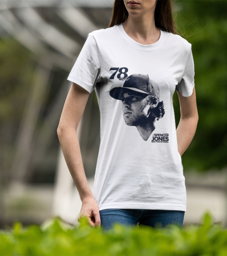 Spencer Jones No 78 New York Yankees MLB Lineage Series T-Shirt