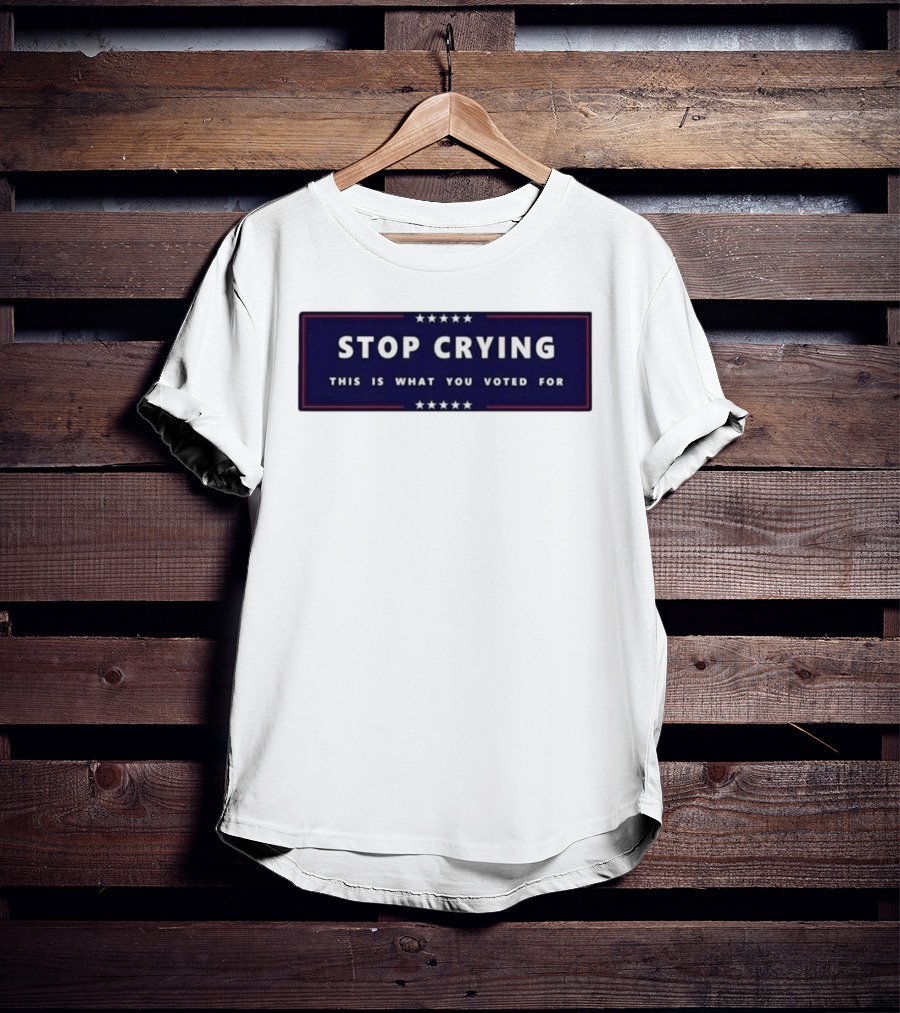 Stop Crying This Is What You Voted For Election 2026 Stars Banner T-Shirt