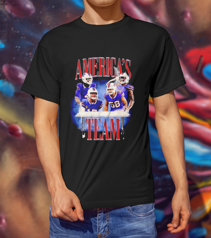 Buffalo Bills America's Team Players Table Celebration T-Shirt