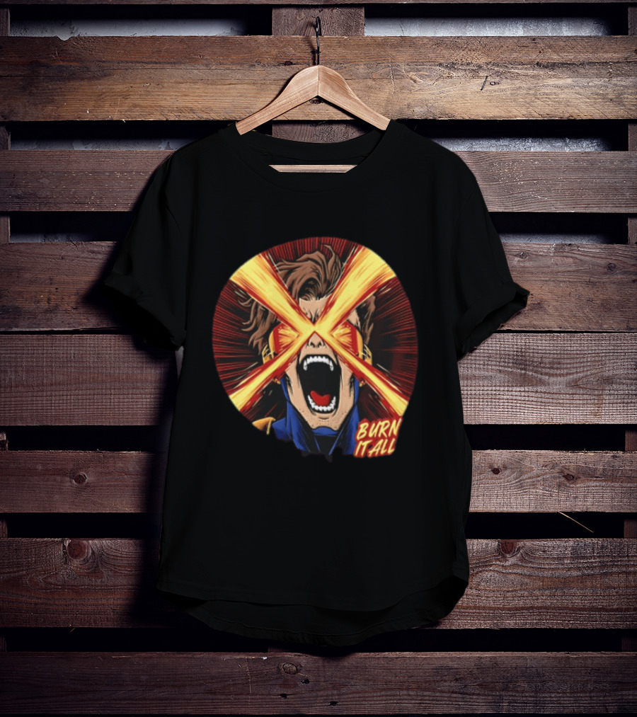 Burn It All Scream Visor Optic Beams T-Shirt