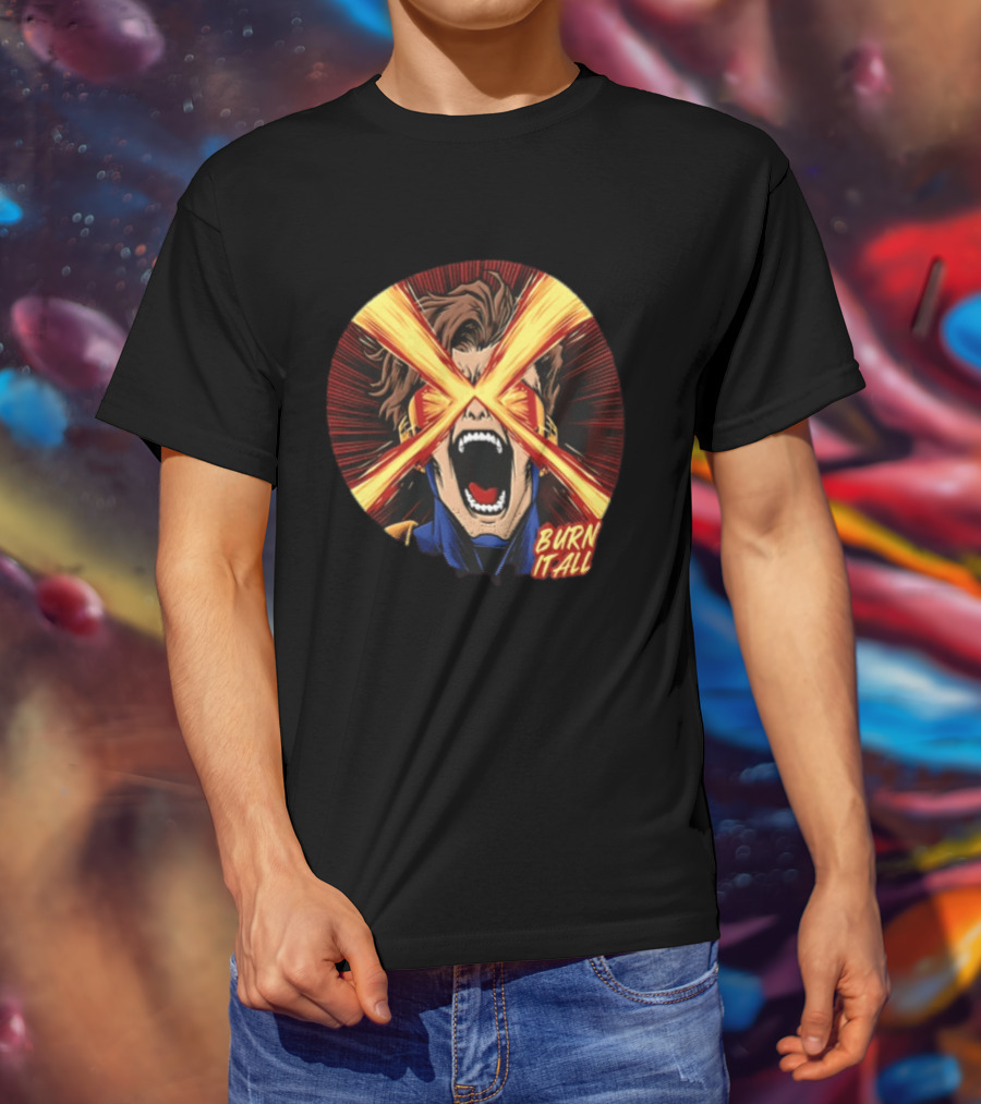 Burn It All Scream Visor Optic Beams T-Shirt