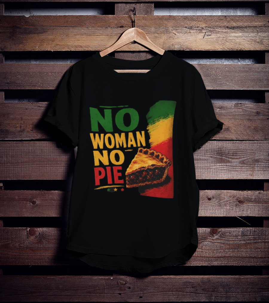 No Woman No Pie Cherry Pastry Rasta T-Shirt