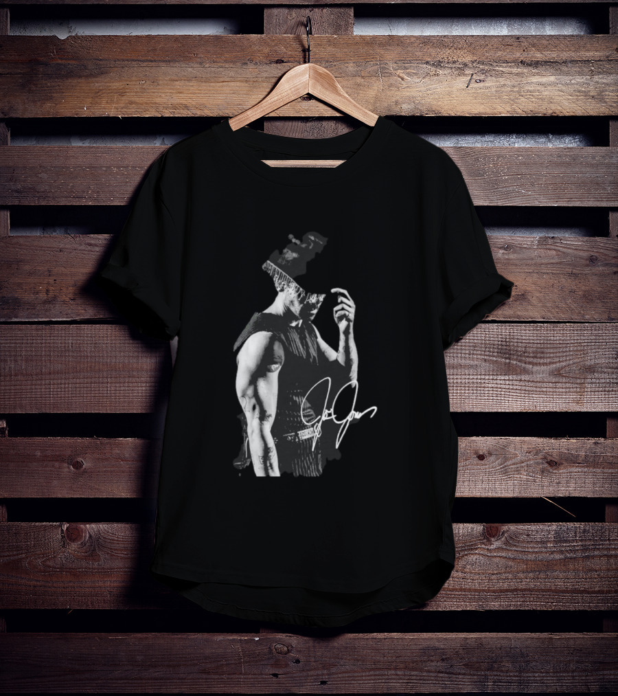 Joe Jonas Signature Black And White Cowboy Hat T-Shirt