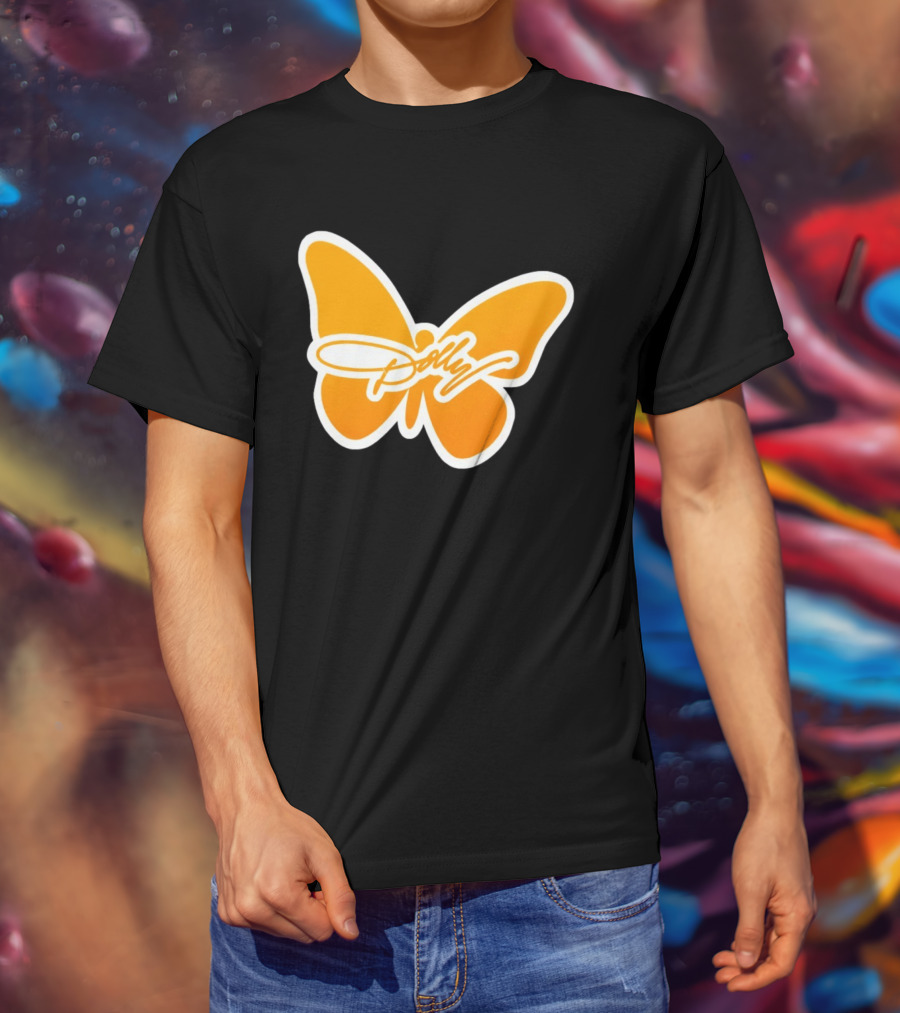 Tennessee Dolly Parton Butterfly Heritage Football T-Shirt