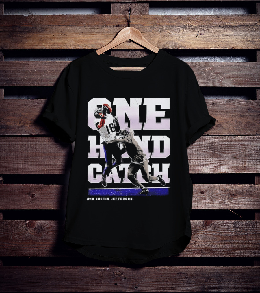One Hand Catch Justin Jefferson Minnesota T-Shirt