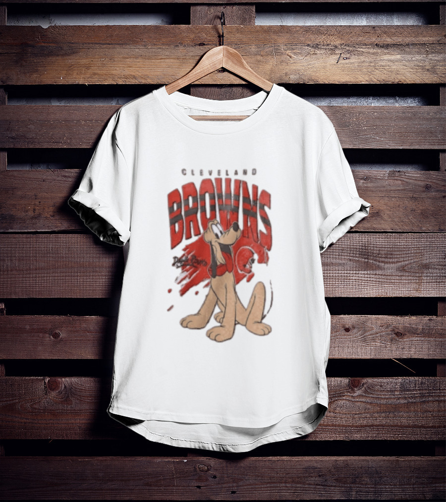 Cleveland Browns Pluto Dawg Pound Football Fan Gear T-Shirt