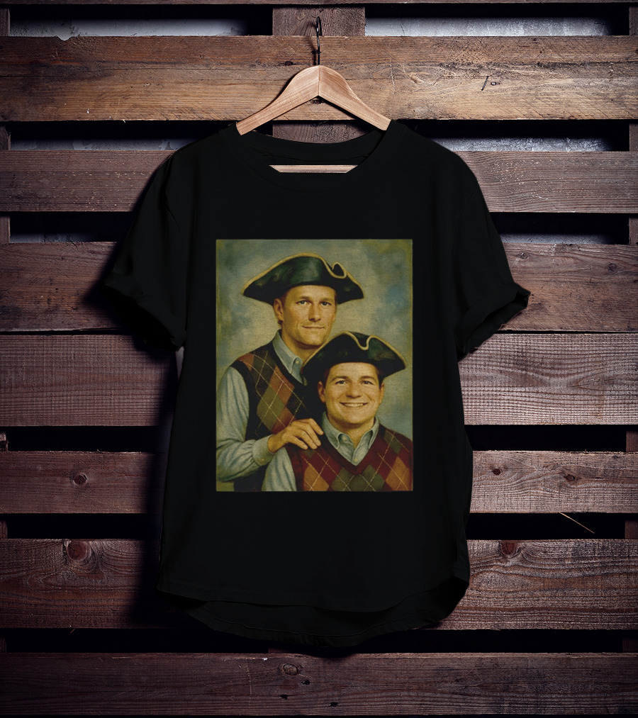 Tom Brady Drake Maye Step Brothers Colonial Costume T-Shirt