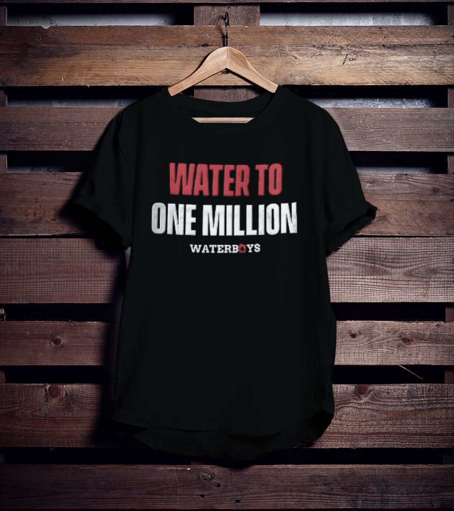 Waterboys Water To One Million Distressed Red White T-Shirt