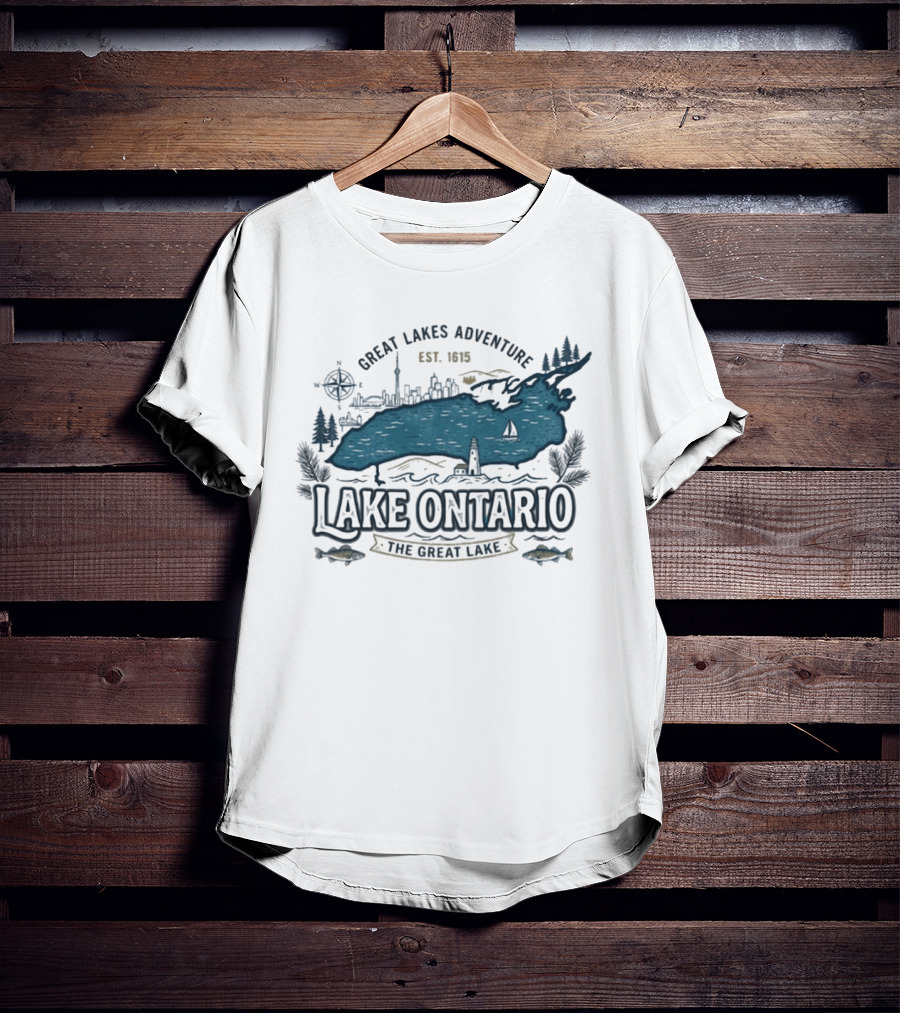 Great Lakes Adventure Lake Ontario The Great Lake Est. 1913 T-Shirt