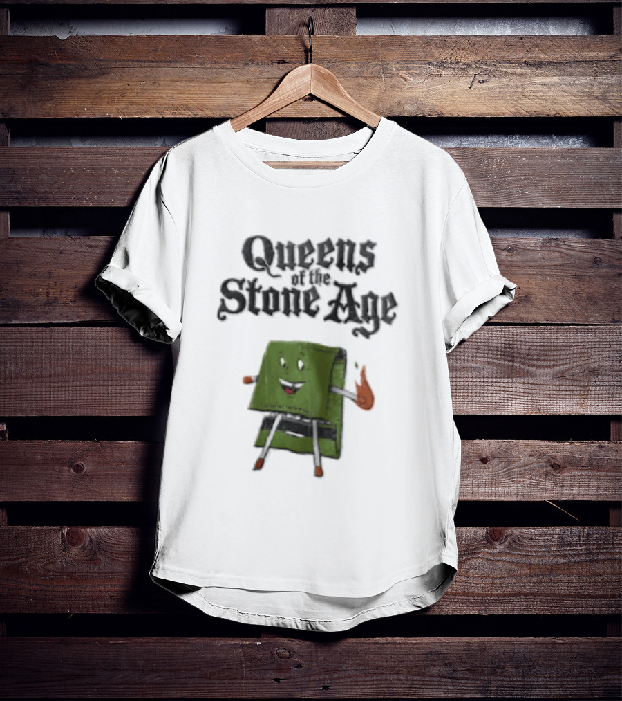 Queens Of The Stone Age Cartoon Matchbook Flame T-Shirt