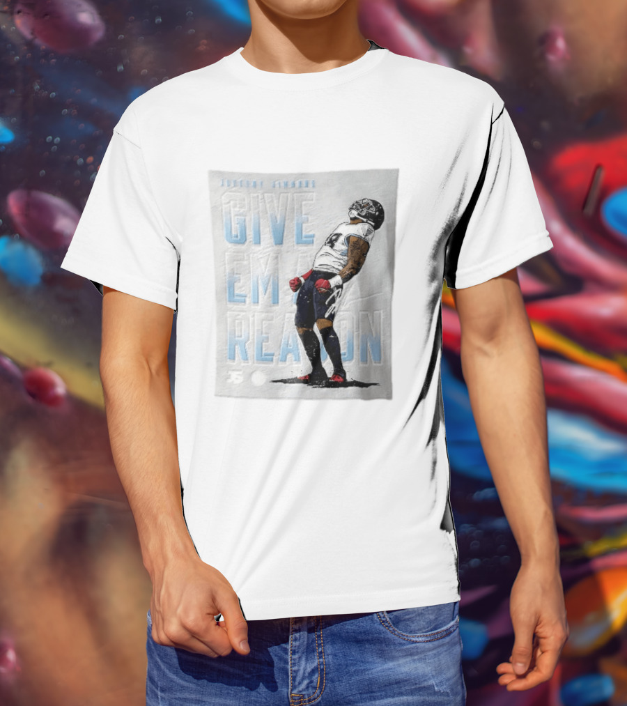 Tennessee Titans Give Em A Reason Jeffery Simmons 98 Flexing T-Shirt
