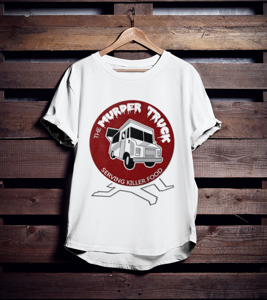 The Murder Truck Serving Killer Food Red Circle T-Shirt