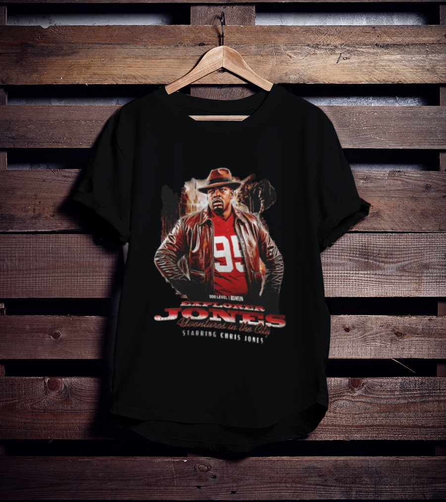 Explorer Jones Adventures In The City Starring Chris Jones 95 NFLPA 500 Level T-Shirt