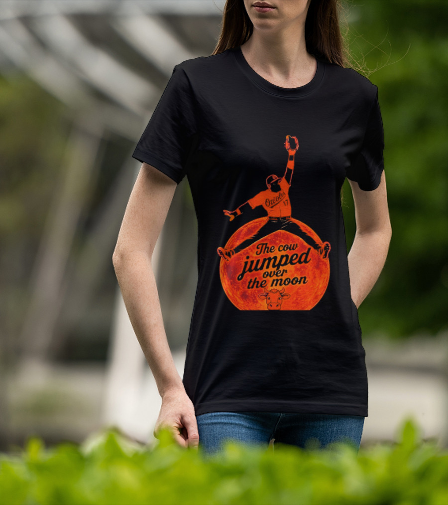 Colton Cowser The Cow Jumped Over The Moon Baseball Catcher T-Shirt