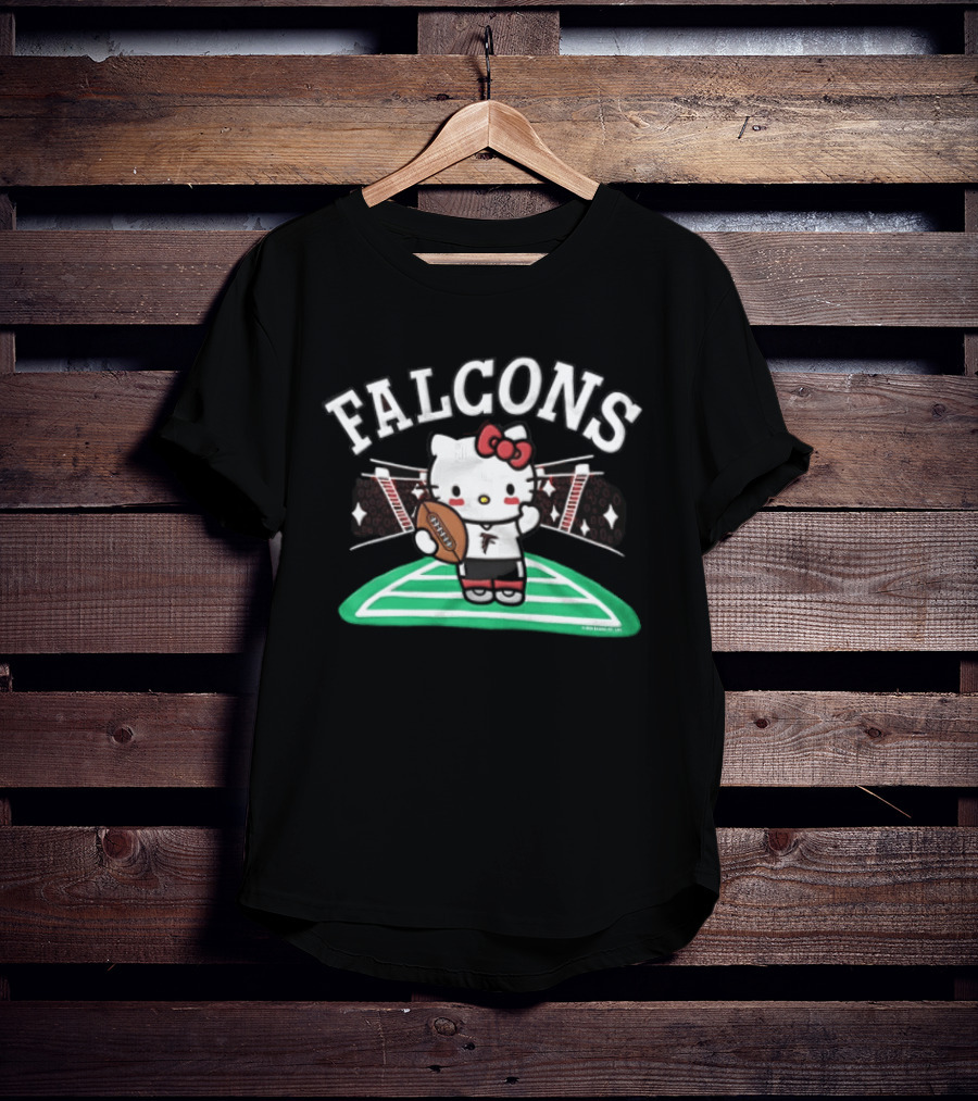 Hello Kitty Falcons Football Collaboration T-Shirt