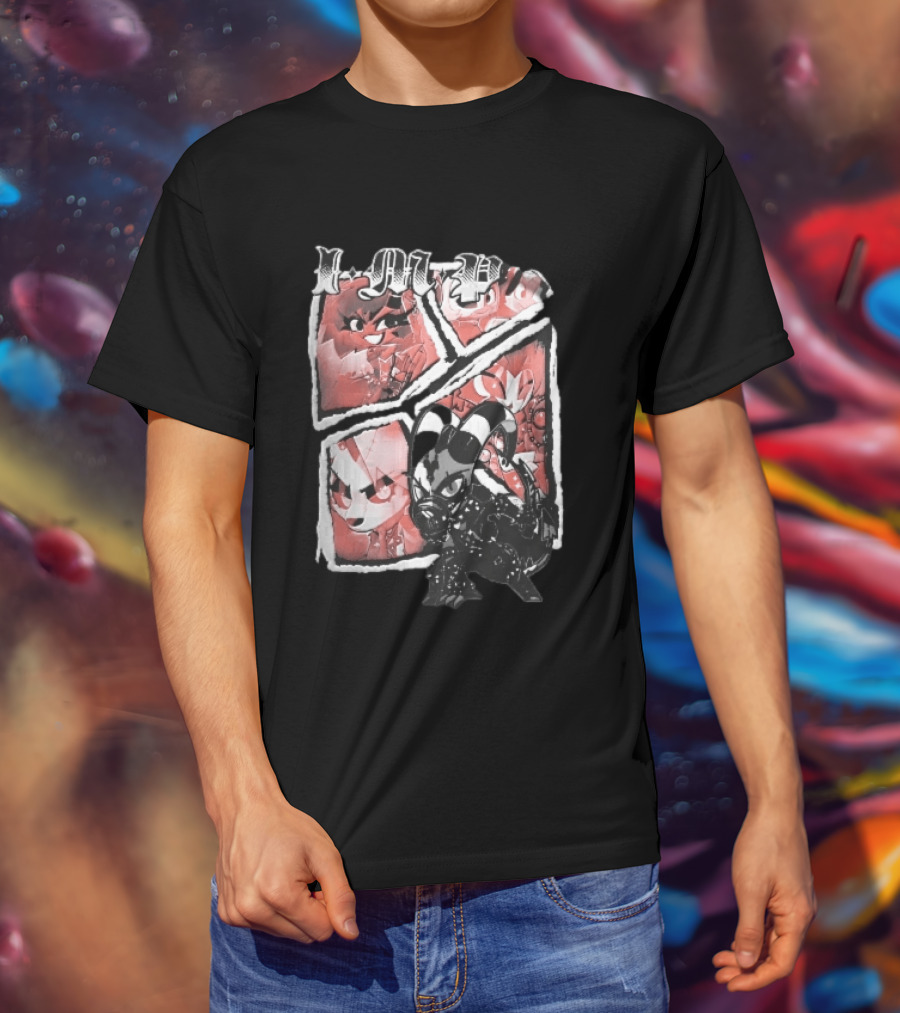 I M P Helluva Boss Chibi Characters Comic Panel T-Shirt