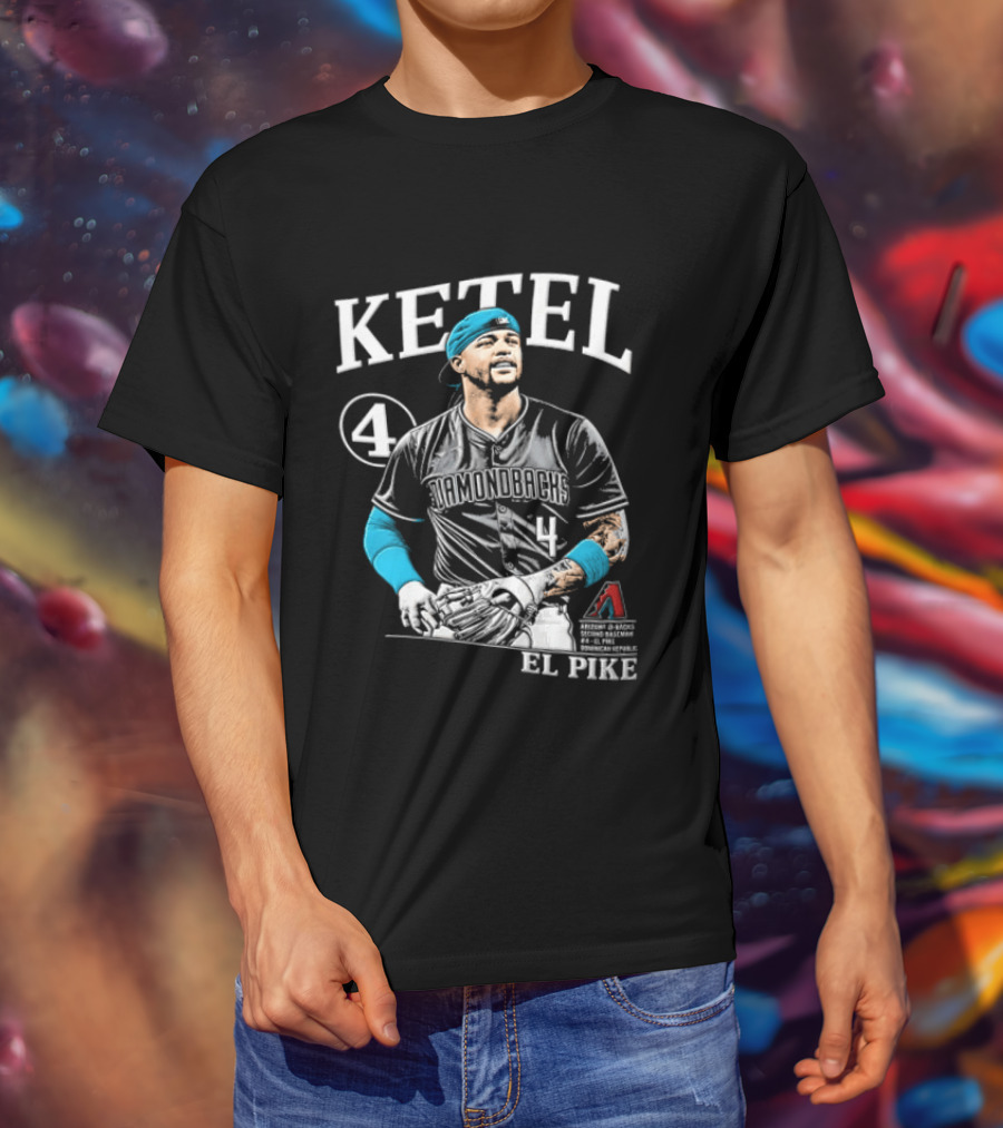 Ketel Marte 4 El Pike Dominican Arizona Diamondbacks MLB T-Shirt