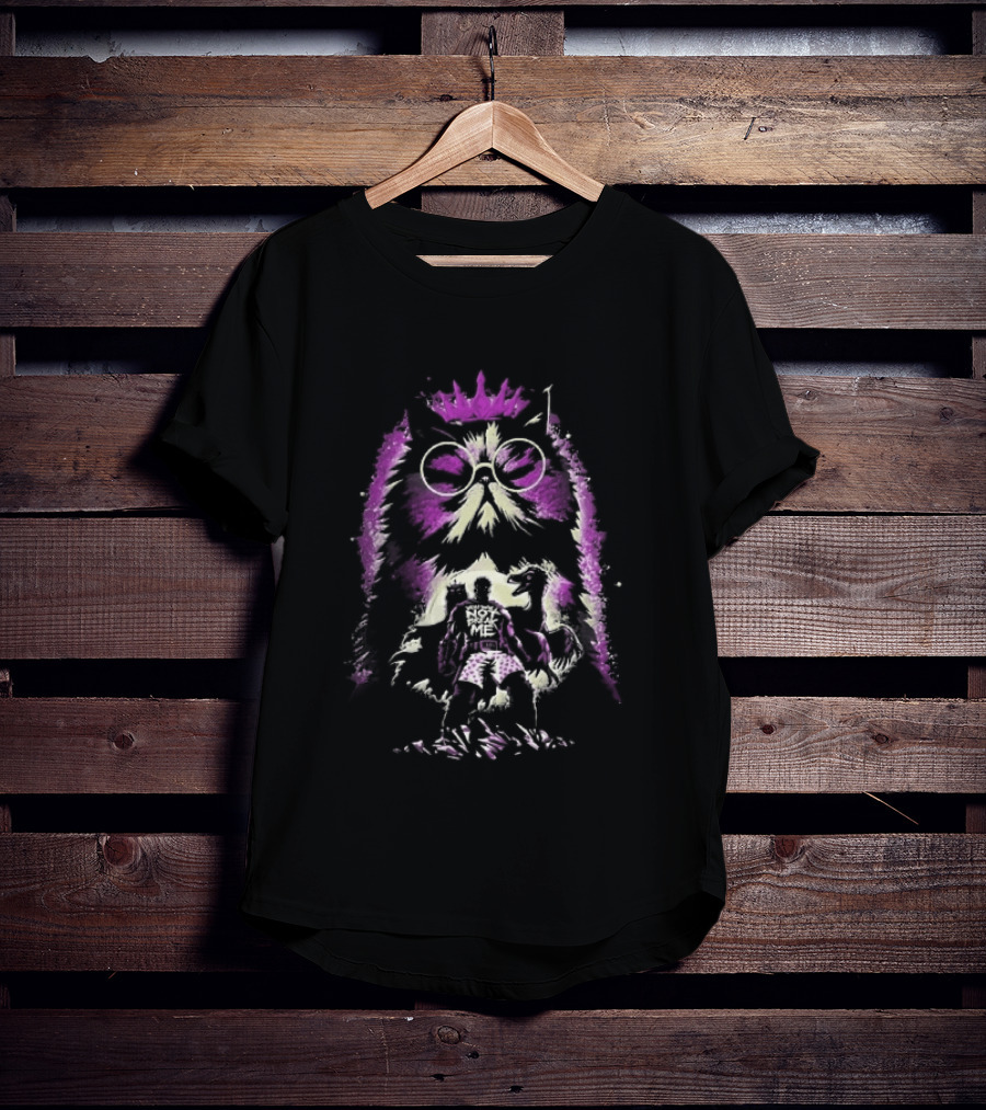You Will Not Break Me Dungeon Crawler Carl Princess Donut Giant Cat Crown Neon Purple T-Shirt