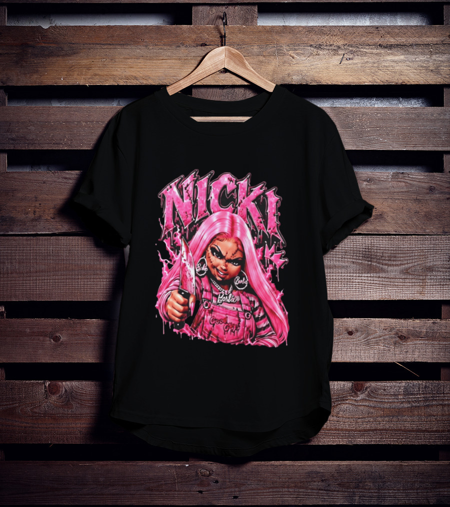 Nicki Chucky Barbie Good Guys Pink Halloween 2026 T-Shirt