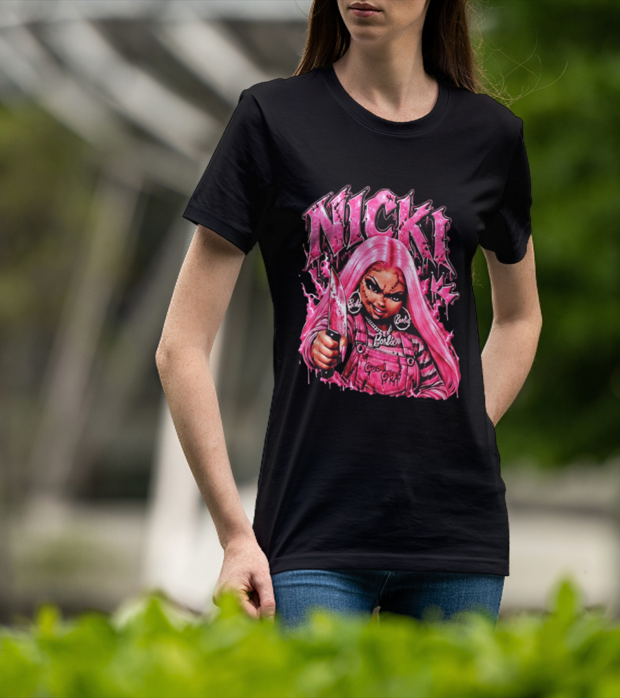 Nicki Chucky Barbie Good Guys Pink Halloween 2026 T-Shirt