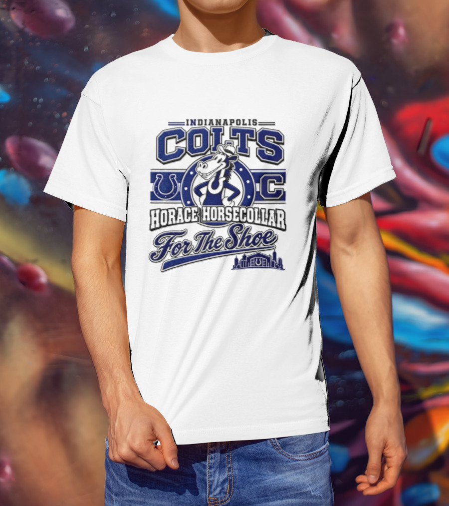 Indianapolis Colts Horace Horsecollar Mascot For The Shoe T-Shirt
