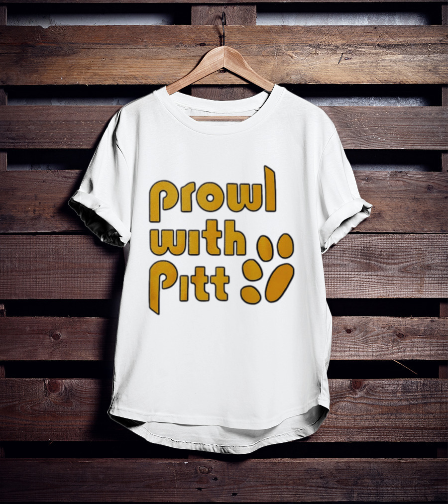 Prowl With Pitt Paw Print Pittsburgh Spirit T-Shirt