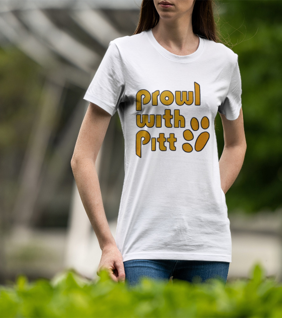 Prowl With Pitt Paw Print Pittsburgh Spirit T-Shirt