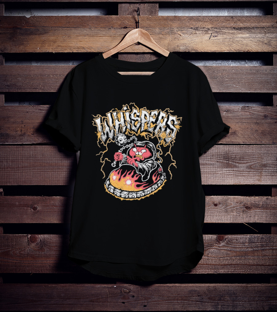 Whispers Armada Bumper Car Devil Flames Lightning T-Shirt