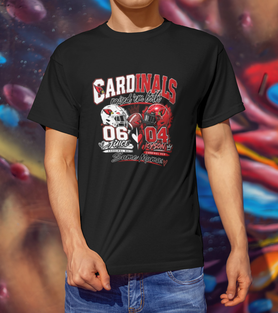 Cardinals Raised 'em Both 06 White Juice Vs 04 Red Kyson Bax Memx T-Shirt