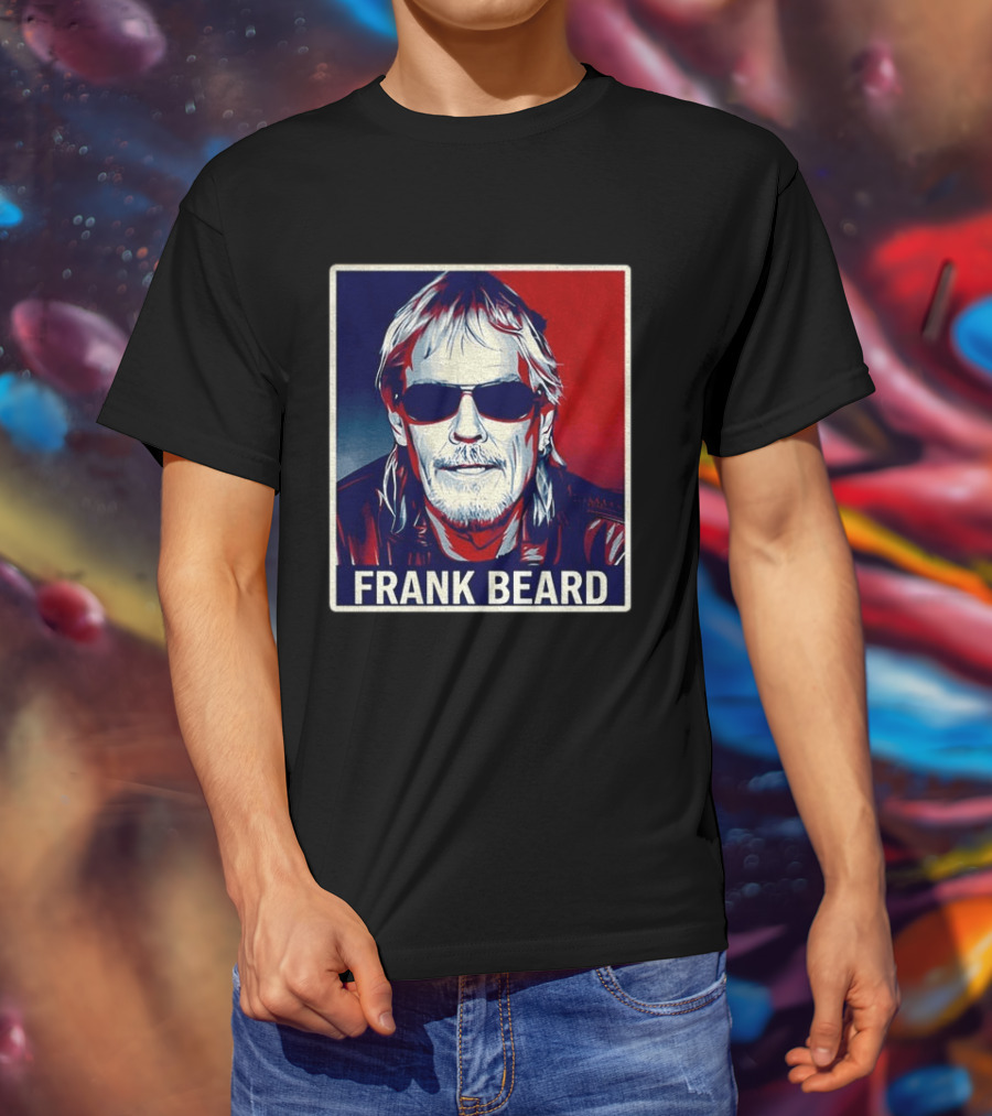 Frank Beard Vintage Rocker Sunglasses T-Shirt