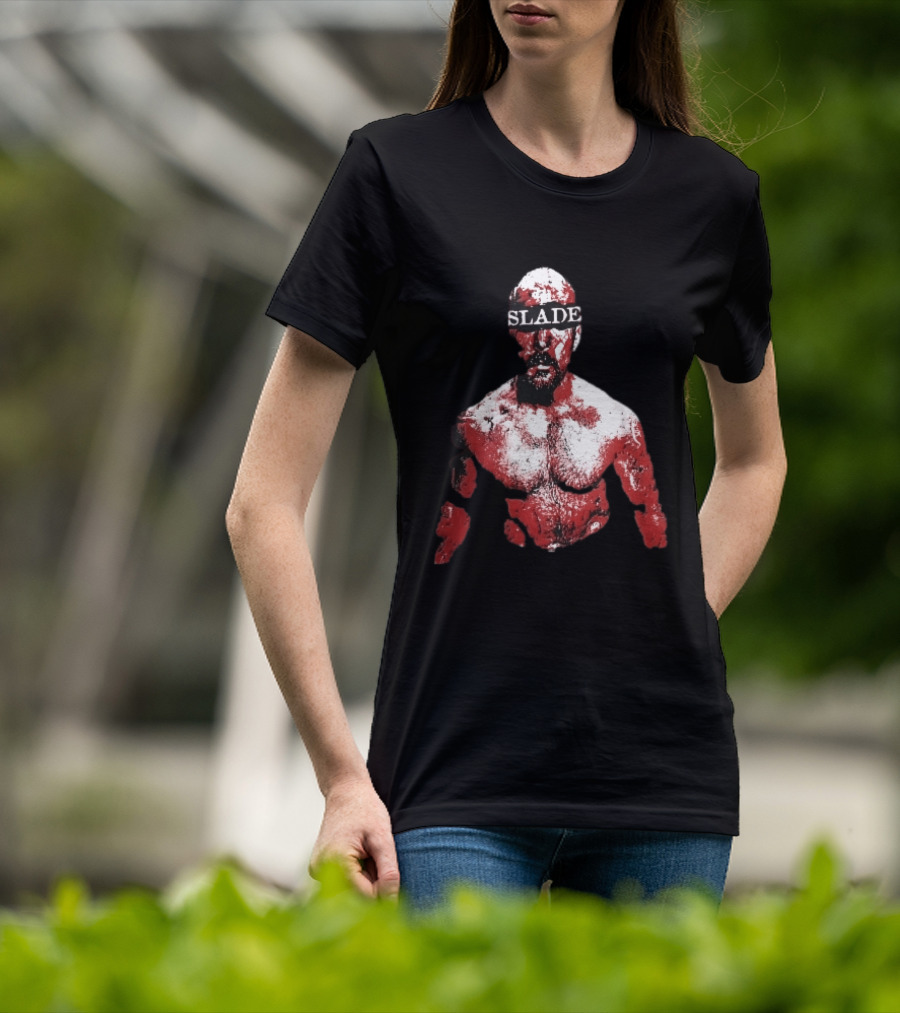 Slade Warrior Bleeding Covered In Blood Bold Headband T-Shirt