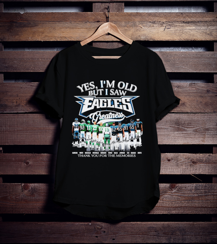 Philadelphia Eagles Greatness Thank You For The Memories T-Shirt