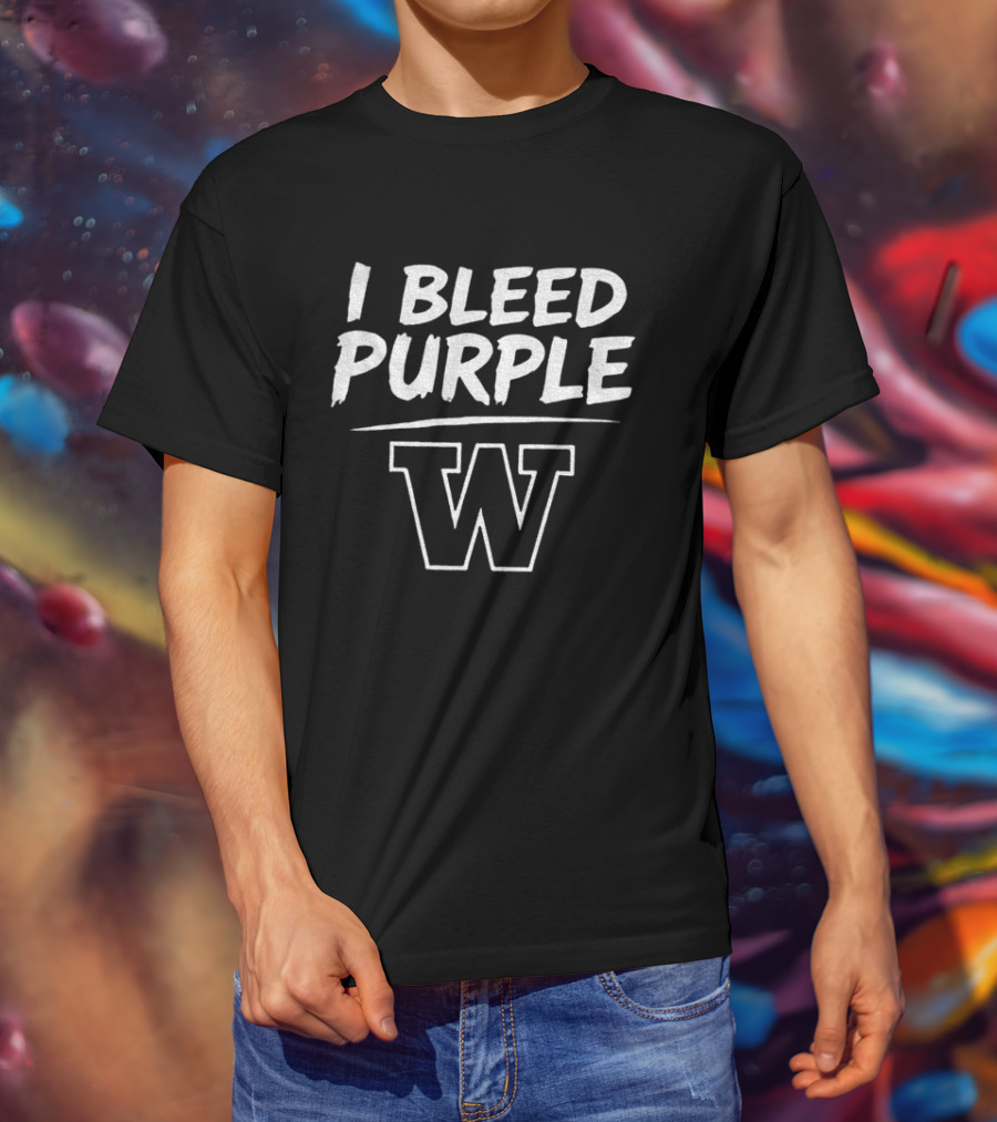 I Bleed Purple Washington Huskies Apple Cup Series Sept 6th 2026 T-Shirt