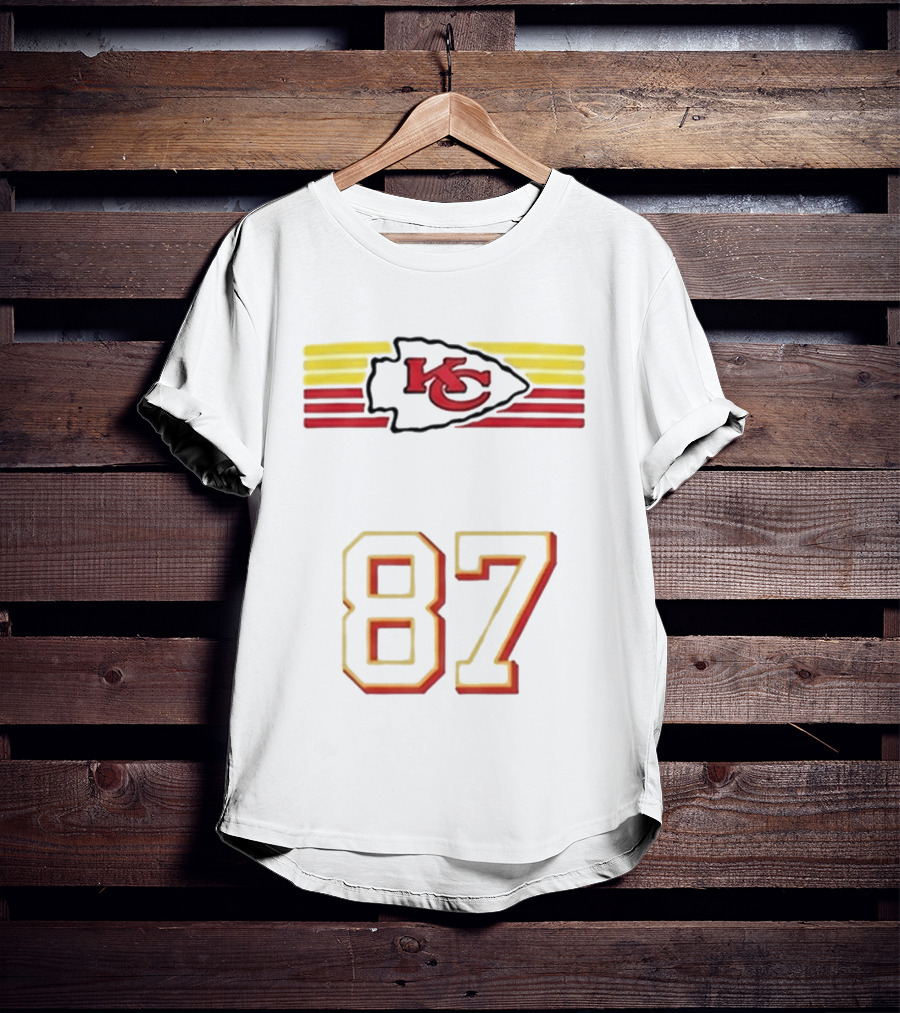 Travis Kelce Kansas City Chiefs KC Logo 87 T-Shirt