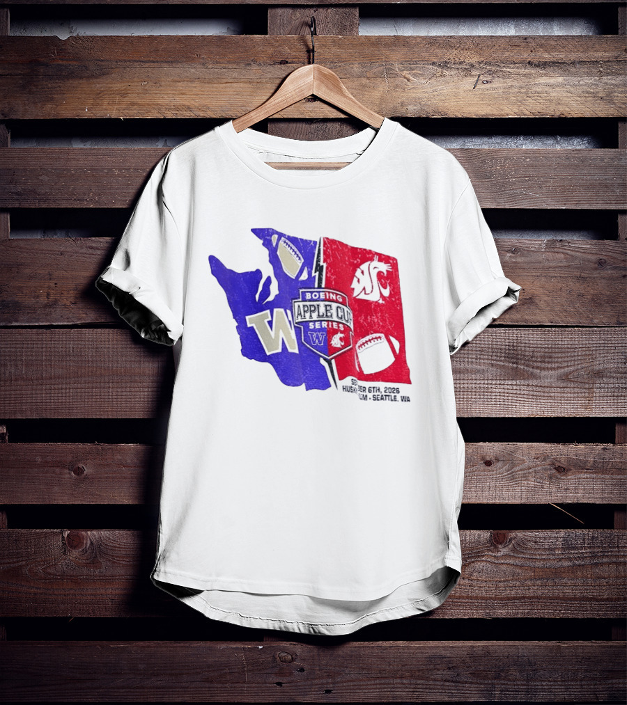 Boeing Apple Cup Series Washington Huskies Vs Cougars Sept 6th 2026 Seattle WA T-Shirt