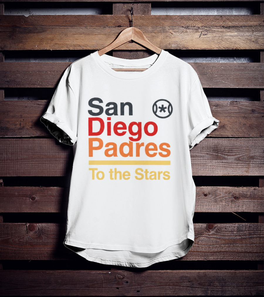 San Diego Padres To The Stars Retro Baseball T-Shirt