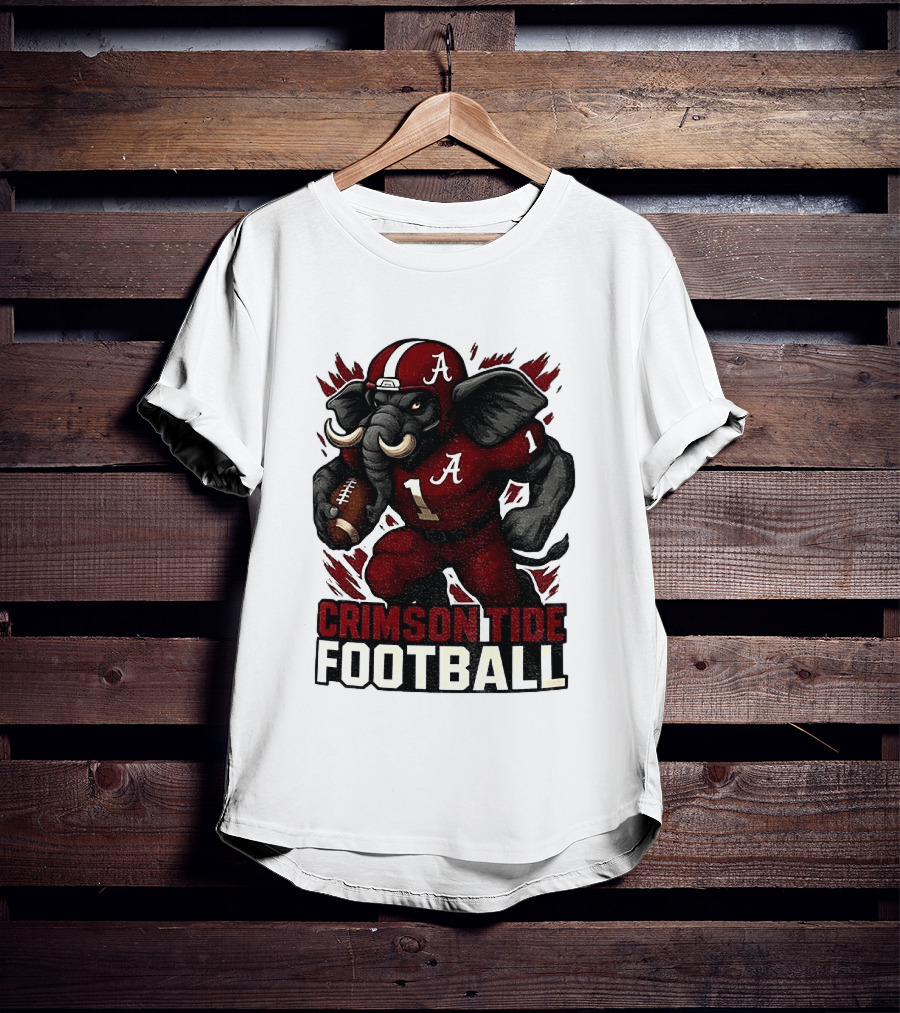 Crimson Tide Football Elephant Alabama A 1 T-Shirt