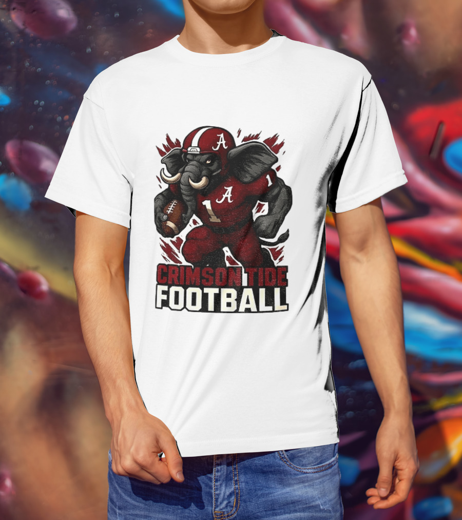 Crimson Tide Football Elephant Alabama A 1 T-Shirt